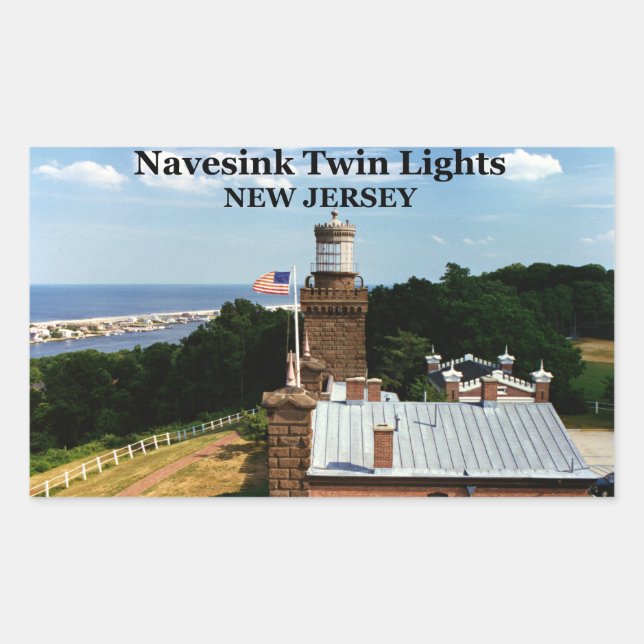 Navesink Twin Lights, New Jersey Stickers (Front)