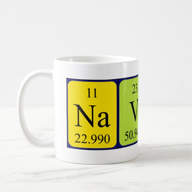 Navid periodic table name mug (Left)