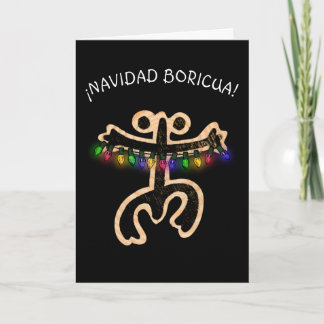Navidad Boricua Xmas Coqui Taino Thank You Card