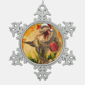 Navidades Jurásicas (I) Snowflake Pewter Christmas Ornament