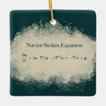 Navier Stokes Equation Math & Science Ornament