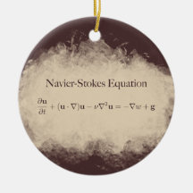 Navier Stokes Equation Math & Science Ornament