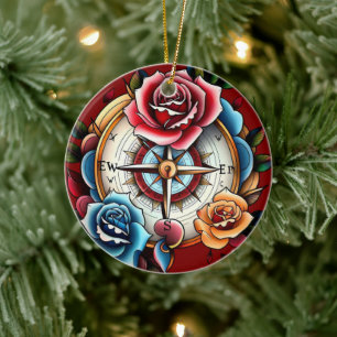 "Navigating the Heart" Ceramic Ornament