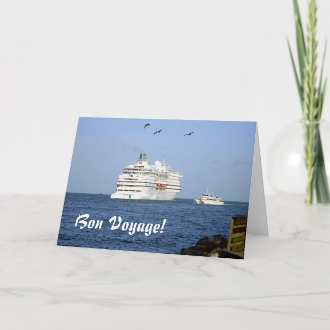 Navigating the Seas Bon Voyage Card (Front)