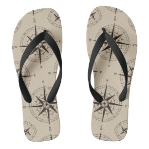 Navigation Compass Pattern Thongs