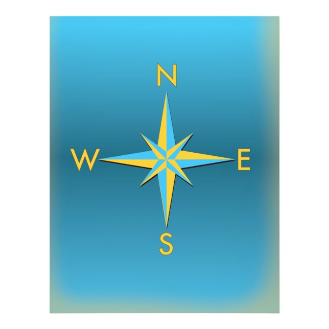 Navigation Compass Photo Print (Front)