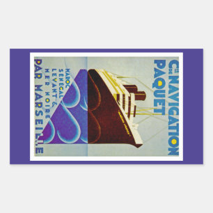 Navigation Paquet Rectangular Sticker