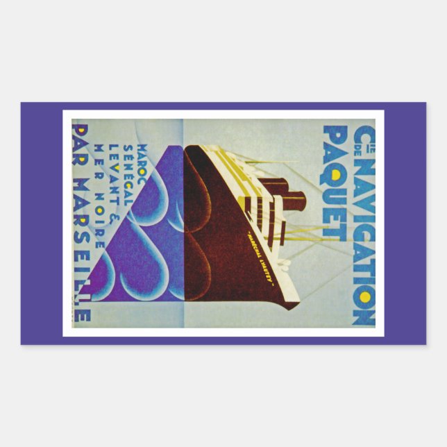 Navigation Paquet Rectangular Sticker (Front)