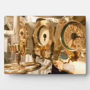 Navigational Gauges And Instruments On Submarine Plaque