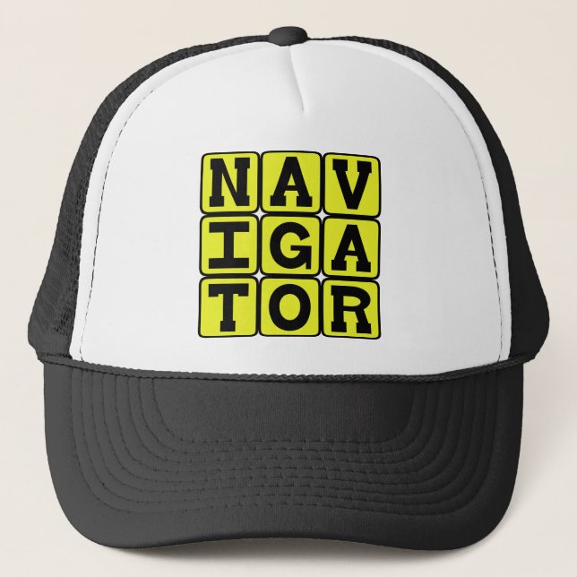 Navigator, Map Master Trucker Hat (Front)