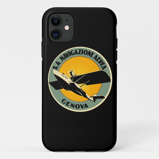 Navigazione Aerea ~ Genova Case-Mate iPhone Case (Back)