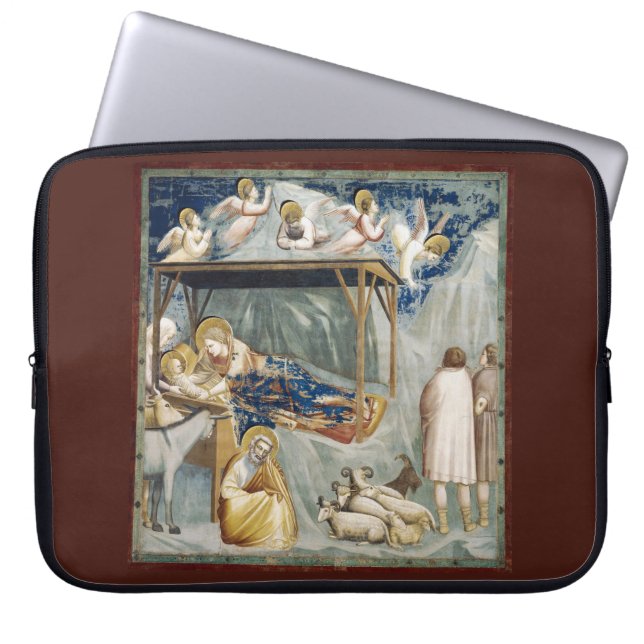 Navitity (Birth of Jesus Christ) (by Giotto) Laptop Sleeve (Front)