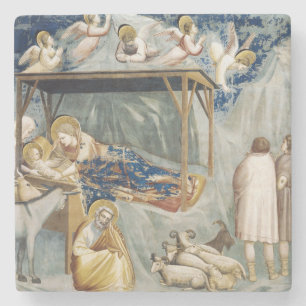 Navitity (Birth of Jesus Christ) (by Giotto) Stone Coaster
