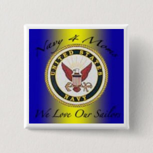navy4moms 15 cm square badge