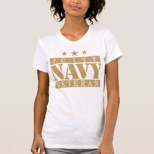 NAVY 7 City Shirt - Tan Logo
