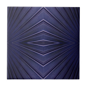 Navy Abstract Pattern Tile
