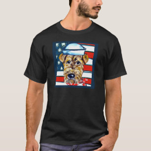Navy Airedale T-Shirt