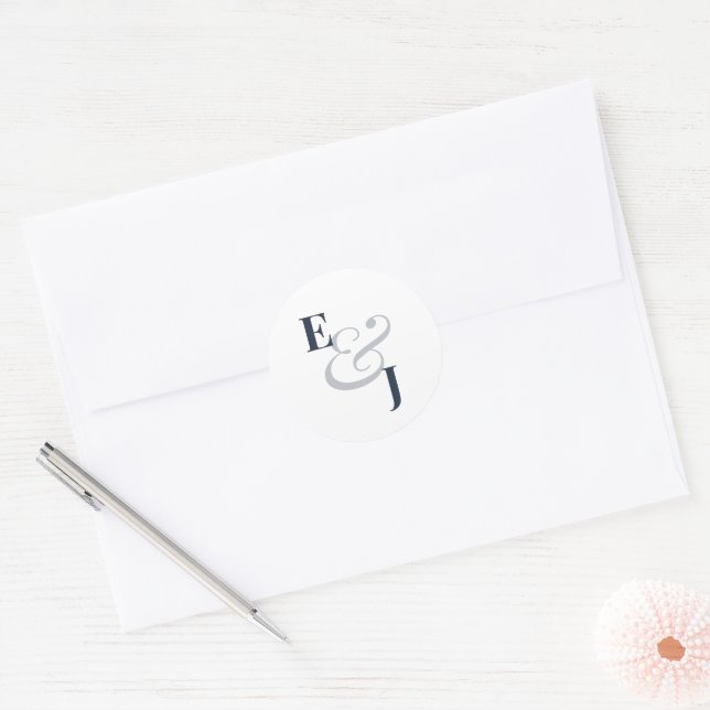 Navy Ampersand Wedding | Envelope Seal (Envelope)