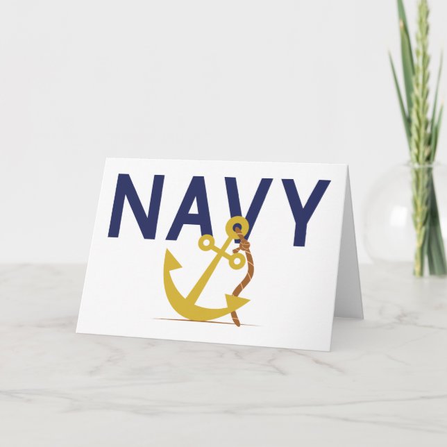 Navy Anchor Card (Front)