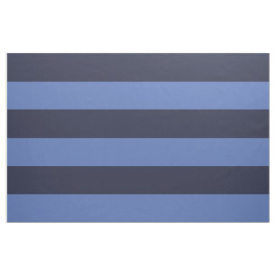 Navy and Blue Wide Stripes Large Scale Fabric