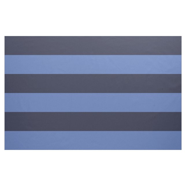 Navy and Blue Wide Stripes Large Scale Fabric (Yard)