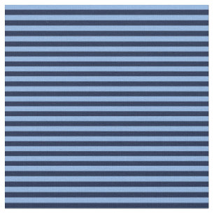 Navy and Denim blue stripes Fabric