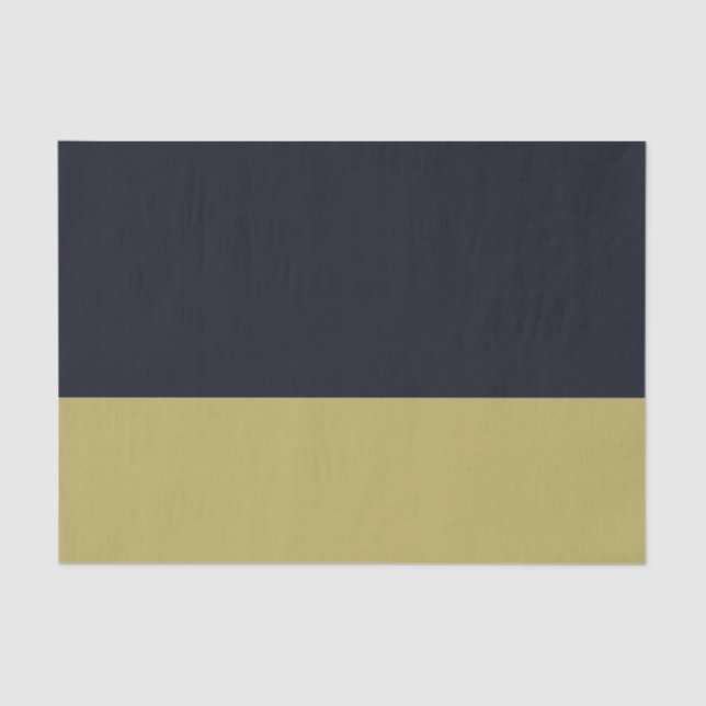 Navy and Gold 10lb Tissue Paper (Front)