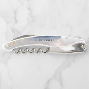 Navy and Gold Bridal Shower Corkscrew