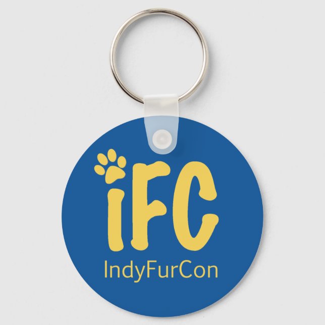 Navy and Gold Keychain (Front)