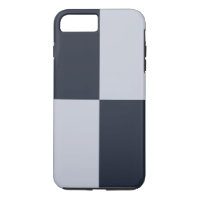 Navy and Grey Rectangles iPhone 8 Plus Tough Case