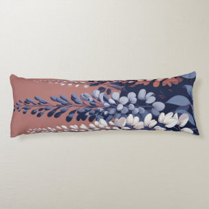 Navy and Rose Wisteria Elegance Body Cushion