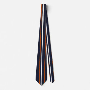 Navy and Rust Stripes Tie