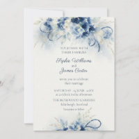Navy and Seaglass Coastal Hydrangea Yacht Club