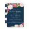 Navy and Silver Bridal Shower Invitation