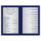 Navy and Silver Floral Wedding Program