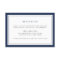 Navy and White Border Wedding Reception