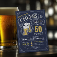 Navy Any Age Cheers And Beers Surprise Birthday