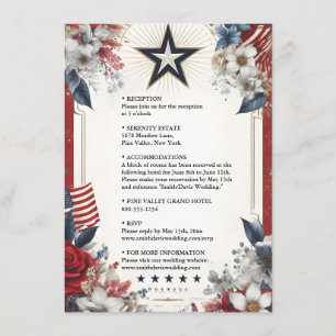 Navy Army War Marine Tactical Military Wedding Enclosure Card