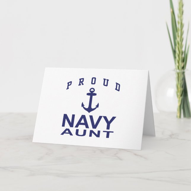 Navy Aunt Card (Front)