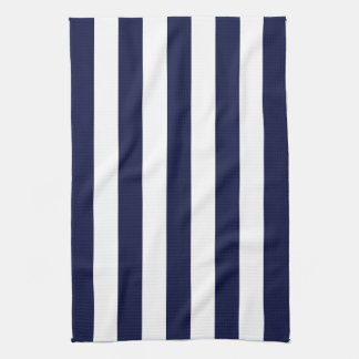 Navy Awning Stripe Tea Towel