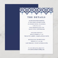 Navy Azulejo | Spanish Tile wedding DETAILS