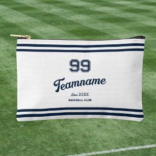 Navy Baseball Club Custom Player Number & TeamName Accessory Pouch
