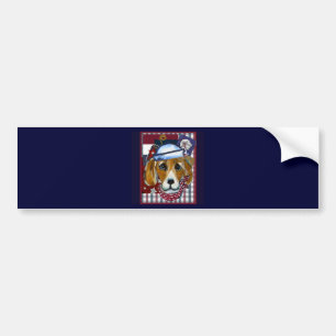 NAVY BEAGLE BUMPER STICKER