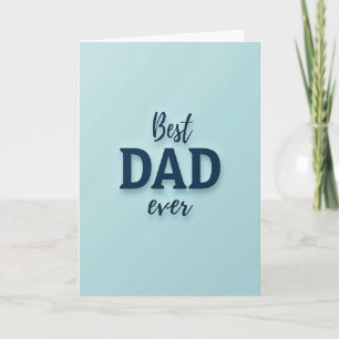 Navy Best Dad Ever Card
