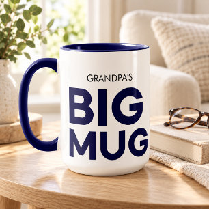 Navy Big Mug Huge Mug Grandather's