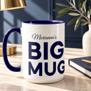 Navy Big Mug Huge Mug Script Custom Name