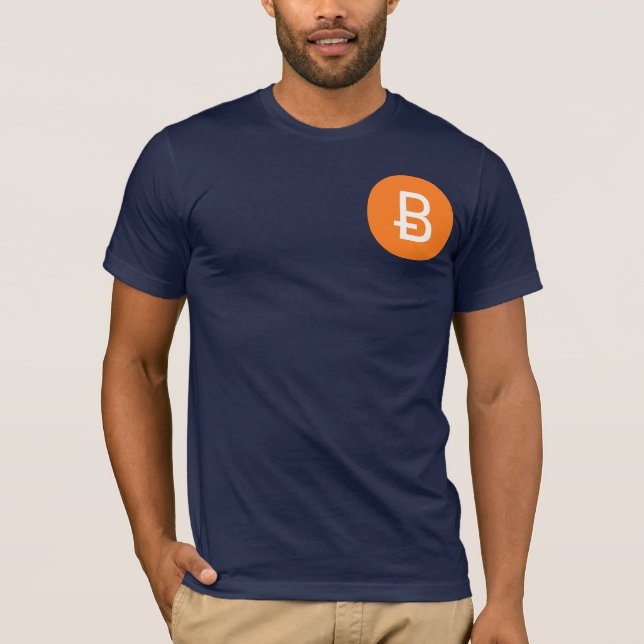 Navy Bitcoin Tee (Front)