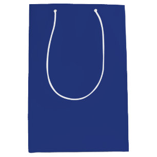 Navy Blue 30th Birthday Name Age Medium Gift Bag