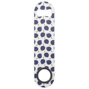 Navy Blue Abstract Flying Bomb Fruit Pattern