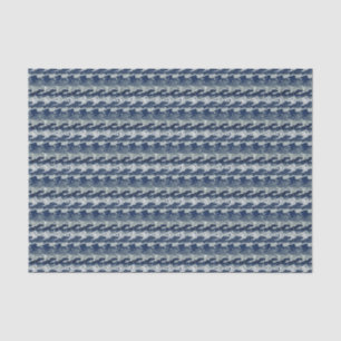 Navy Blue Abstract Pattern Tissue Paper